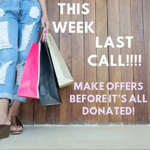 LAST CALL - THIS WEEK!!!